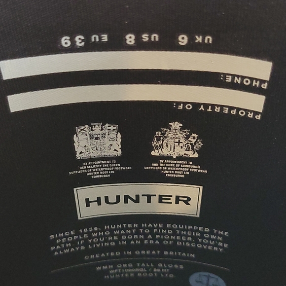 NWT!!! HUNTER BOOTS ORIGINAL TALL GLOSS BLACK - Picture 9 of 10